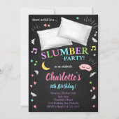 Slumber Party Sleepover Meisjes Uitnodiging (Voorkant)