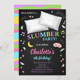 Slumber Party Sleepover Meisjes Uitnodiging