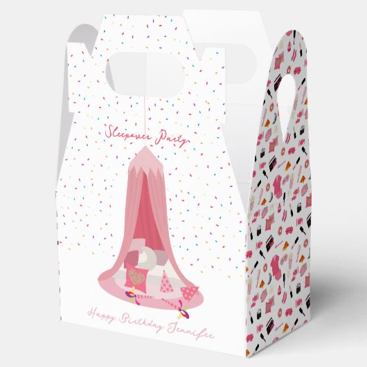 Slumber Party Sleepover Tent Kids Verjaardagsfeest Bedankdoosjes (Geopend)