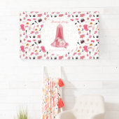 Slumber Party Sleepover Tent Kids Verjaardagsfeest Spandoek (Insitu)