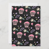 Slumber Party Sleepover Verjaardag Chalkboard Dood Kaart (Achterkant)