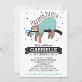 Slumber Party Slotuitnodiging Kaart (Voorkant)