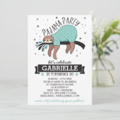 Slumber Party Slotuitnodiging Kaart (Staand voorkant)