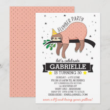 Slumber Party Slotuitnodiging