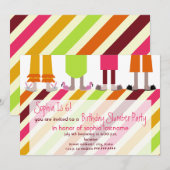 Slumber Party Sluepover Stripes Kaart (Voorkant / Achterkant)