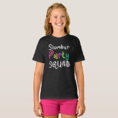 Slumber Party Squad Group Cute Sluepover Party T-shirt (Voorkant volledig)