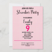 Slumber Party Squad Meisjes Pyjama Matching  Kaart (Achterkant)