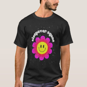 Slumber Party Squad Schattige Daisy Bloem Vrienden T-shirt