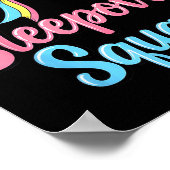 Slumber Party Squad Sleever Coquette Birthday Paja Poster (Hoek)