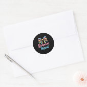 Slumber Party Squad Sleever Coquette Birthday Paja Ronde Sticker (Envelop)