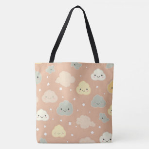 Slumber Party-Tas voor slaapzak, clouds Tote Bag