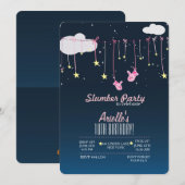Slumber Party Verjaardag Uitnodigingen (Voorkant / Achterkant)