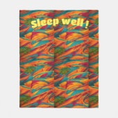 "Slumber penseelstreken: fleece deken (Voorkant)