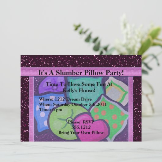 Slumber Pillow Kaart (Staand voorkant)