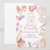 Slumber pyjama feest kaart (Voorkant / Achterkant)