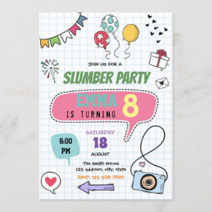 Slumber sleepover mall scavenger jager kaart