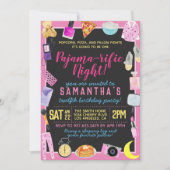 Slumber Sleepover Pajama-rific Invitation Kaart (Voorkant)