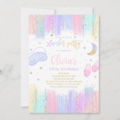 Slumber Sleepover Verjaardagsfeest Tiener Tween Pa Kaart (Voorkant)