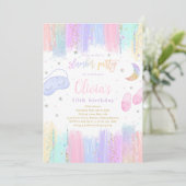 Slumber Sleepover Verjaardagsfeest Tiener Tween Pa Kaart (Staand voorkant)