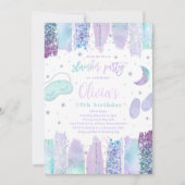 Slumber Sleepover Verjaardagsfeest Tiener Tween Pa Kaart (Voorkant)