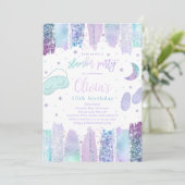 Slumber Sleepover Verjaardagsfeest Tiener Tween Pa Kaart (Staand voorkant)