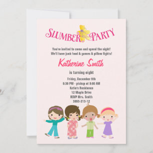 Slumber Sluepover Birthday Kaart