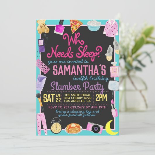 Slumber Sluepover die moet slapen? Kaart (Staand voorkant)