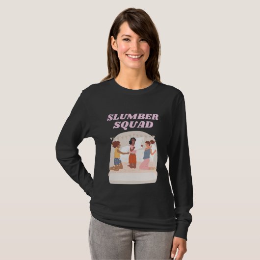 Slumber Squad Party Sleepover T-shirt (Voorkant volledig)