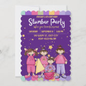 Slumber Verjaardagsfeest met Vrienden Uitnodiging (Voorkant)