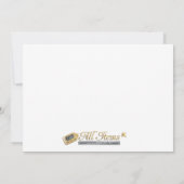 Slumber Verjaardagsfeest Platte Uitnodiging (Achterkant)