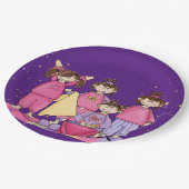 Slumber verjaardagsfeestje papieren bordje (Gekanteld)