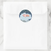 Slumberende Biggen cartoon sticker (Tas)