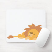 Slumbering Cartoon Lion mousepad Muismat (Met muis)