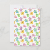 Slumbering Dragon Dreams - Baby shower Bedankkaart (Achterkant)