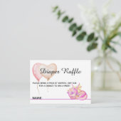 Slumbering Dragon Dreams - Baby shower Behuizing Informatiekaartje (Staand voorkant)