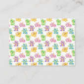 Slumbering Dragon Dreams - Baby shower Behuizing Informatiekaartje (Achterkant)