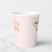 Slumbering Dragon Dreams - Baby shower Papieren Bekers (Rechts)