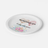 Slumbering Dragon Dreams - Baby shower Papieren Bordje (Gekanteld)