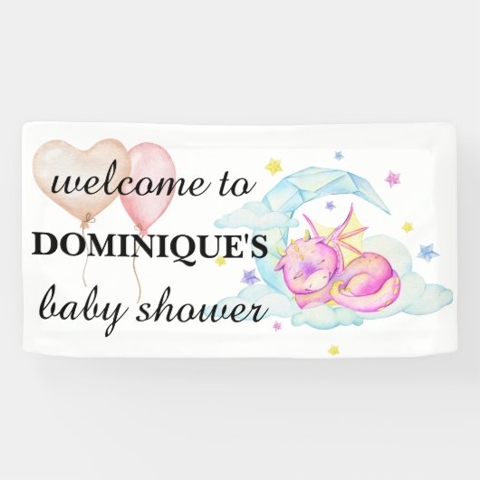 Slumbering Dragon Dreams - Welkomstbanner Spandoek (Horizontaal)