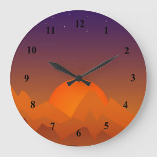 Slumbering Hills Southwest Landscape Sunset Grote Klok