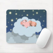 Slumbering Piglets cartoon mousepad Muismat (Met muis)