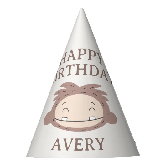 Slumberkins Bigfoot Birthday Feesthoedjes (Voorkant)