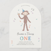 Slumberkins Bigfoot First Birthday Kaart (Voorkant)