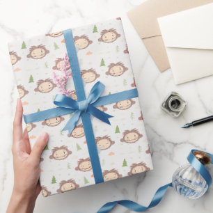 Slumberkins Bigfoot Verjaardag Cadeaupapier