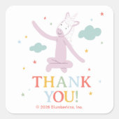 Slumberkins Eenhoorn Bedankt Vierkante Sticker (Voorkant)