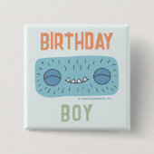 Slumberkins H ammerhead Birthday Boy Vierkante Button 5,1 Cm (Voorkant)