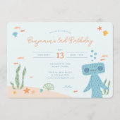 Slumberkins Hammerhead Birthday Party Kaart (Voorkant)