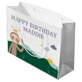 Slumberkins Luiaard Verjaardag Groot Cadeauzakje