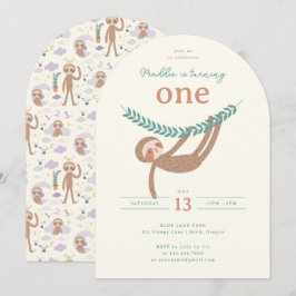 Slumberkins Luiaard Verjaardagsfeestje Kaart