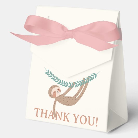 Slumberkins Sloth Birthday Bedankdoosjes (Voorkant)